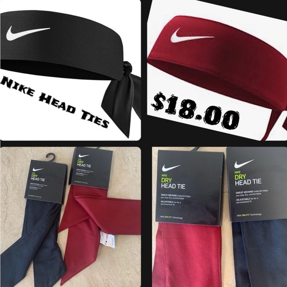 Nike Other - Nike® Dri-FIT® Sweat Wicking Head Ties